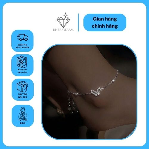 lắc chân bạc đính đá energleam silver xmxmw060173 lắc chân bạc đính đá energleam silver xmxmw060173