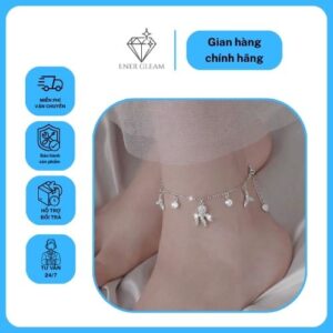 Home lắc chân bạc đính đá energleam silver xmxmw060173