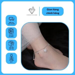 Home lắc chân bạc đính đá energleam silver xmxmw060173