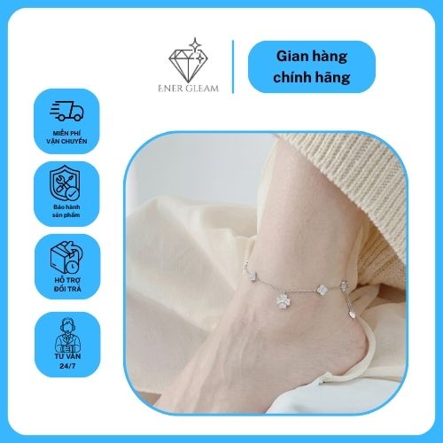 lắc chân bạc đính đá energleam silver xmxmw060173 lắc chân bạc đính đá energleam silver xmxmw060173