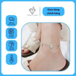 Home lắc chân bạc đính đá energleam silver xmxmw060173