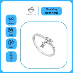 Home lắc chân bạc đính đá energleam silver xmxmw060173