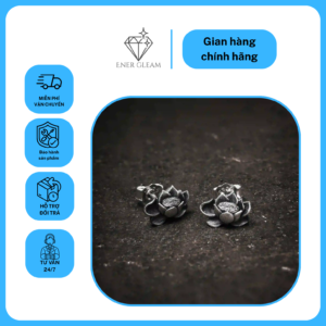 khuyên tai bạc bạch hồng s925