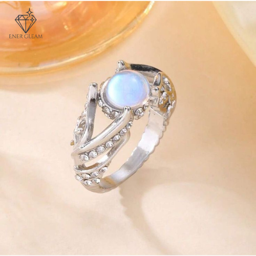 Nhẫn đá Moonstone EnerGleam