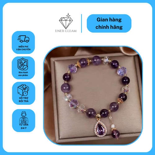 vòng tay Đá quý xanh tự nhiên ener gleam Đính hạt trang sức charm bạc vòng tay Đá quý xanh tự nhiên ener gleam Đính hạt trang sức charm bạc