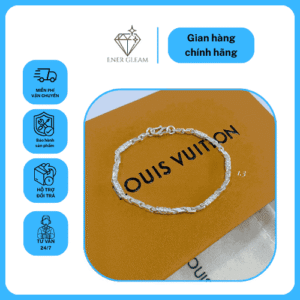 lắc tay bạc nam cao cấp ener gleam – thiết kế mắt xích tối giản sang trọng
