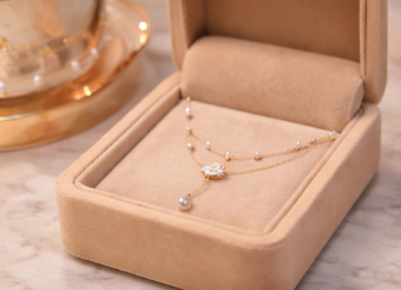 vòng cổ 2 lớp hình hoa trà Đính ngọc trai sang trọng phù hợp nhiều phong cách cho nữ vòng cổ 2 lớp hình hoa trà Đính ngọc trai sang trọng phù hợp nhiều phong cách cho nữ